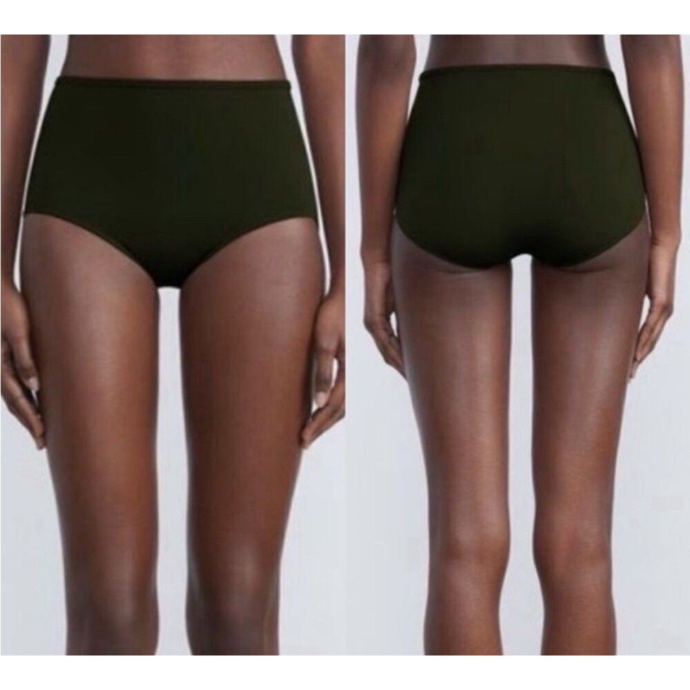 Lafayette 148 New York High Waist Bikini Swim Bottom In Black Sz Small New